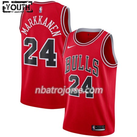 Barn Chicago Bulls Tröja Lauri Markkanen 24 2019-20 Nike Icon Edition Swingman
